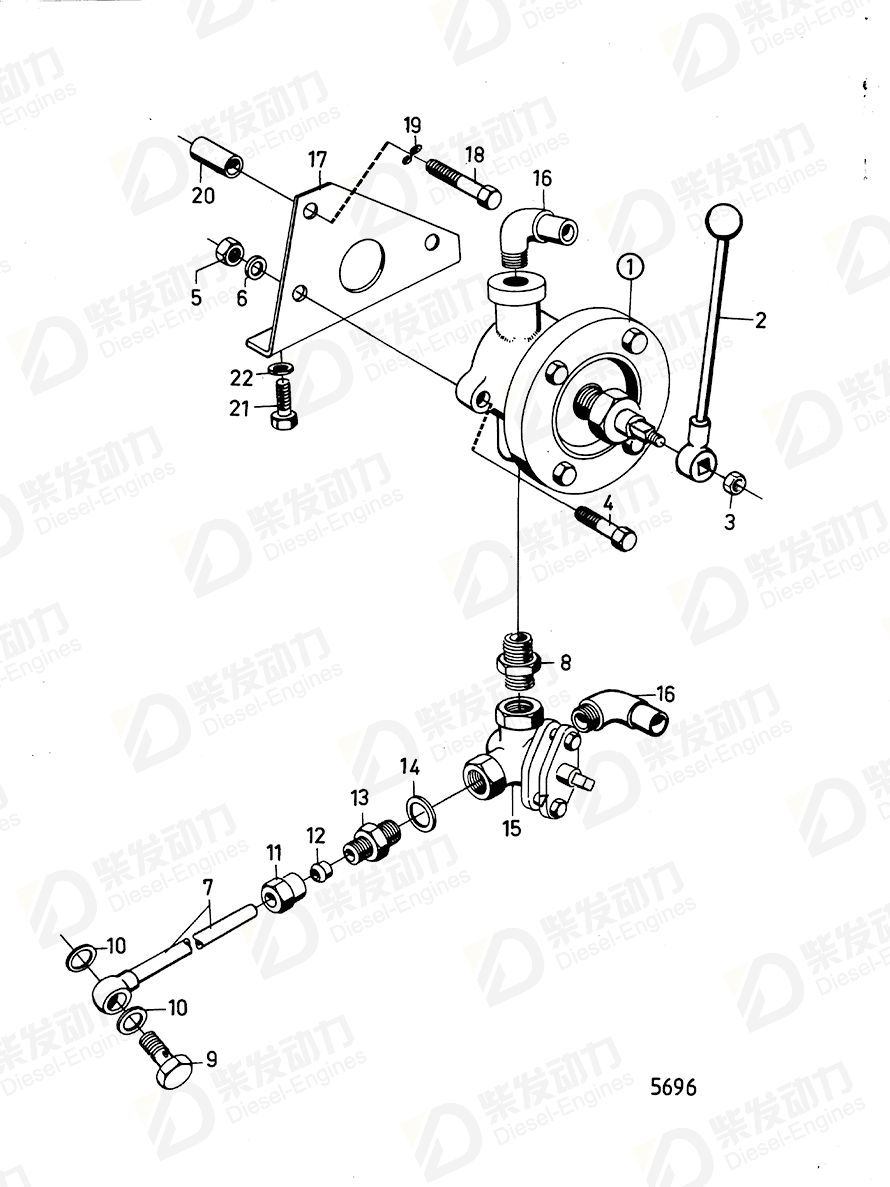 volvo penta Gasket 957184 Drawing volvo penta Gasket 957184 Drawing